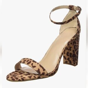 The Drop NWT Rebecca Strappy High Block Heel Sandal Animal Leopard Print